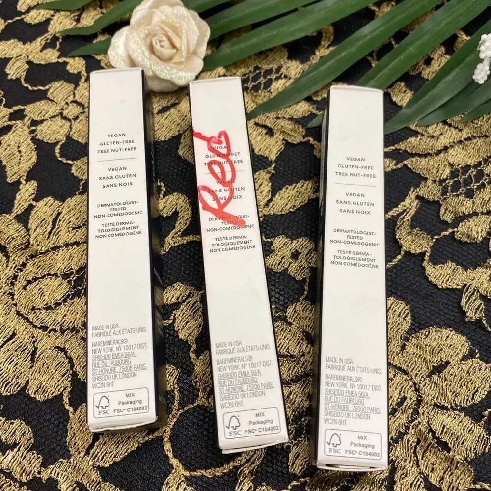 New Lot of 3 Bare Minerals Liquid Mineral Concealer Dark/Deep 5.5N NEW